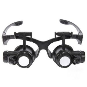 Magnifying Headlamp 9892GJ 10x, 15x, 20x, 25x with Led in Eyeglass Frame