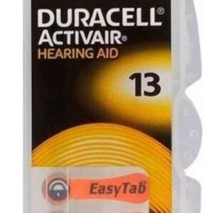 Hearing Aid Batteries Duracell 13 Activair 1.45V Pcs. 6
