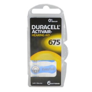 Hearing Aid Batteries Duracell 675 Activair 1.45V Pcs. 6