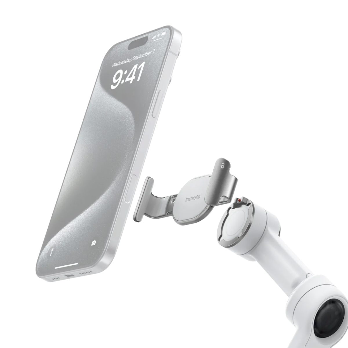 Insta360 Flow 2 Pro Magnetic Phone Clamp (Grey) - Image 2