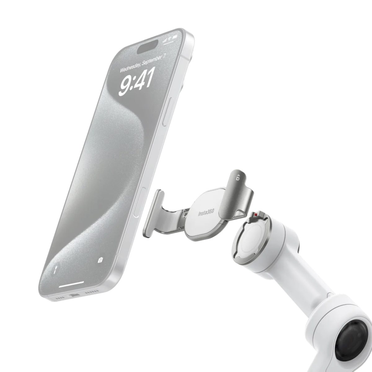 Insta360 Flow 2 Pro Magnetic Phone Clamp (White) - Image 2