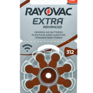 Hearing Aid Batteries Rayovac 312 Extra Advanced 1.45V Pcs. 8