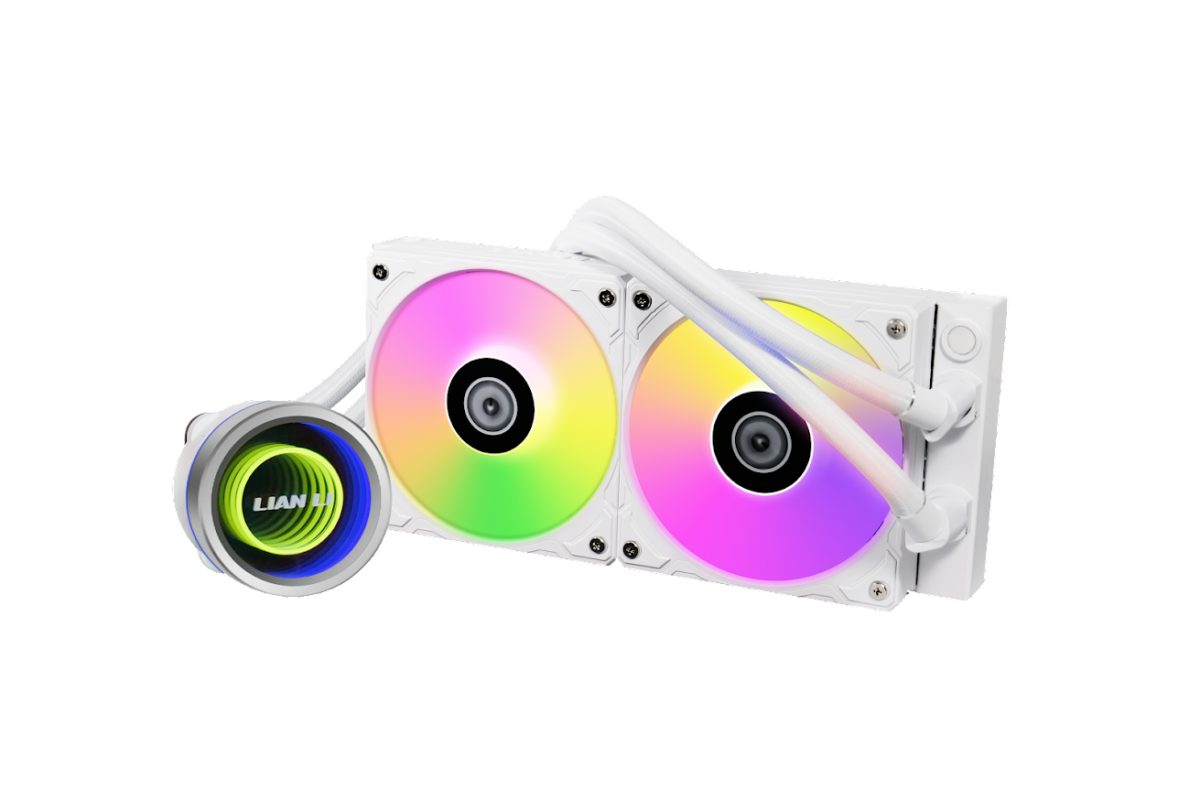 Lian Li Galahad II Trinity 240 White - AIO GPU Liquid Cooler with ARGB Fans - Image 2