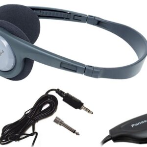 Stereo Headphone Panasonic RP-HT090 3.5mm Suitable for Television With Cable Length 5m Grey