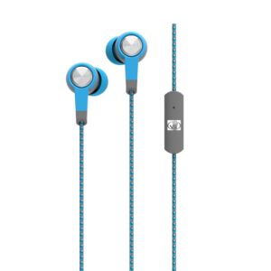 Hands Free Body Glove Blast Earphones Stereo 3.5mm Blue with Micrphone with Cord Cable
