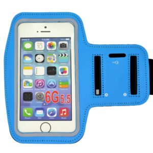 Case Armband Ancus Compatible with Devices up to 6.7" 8x15.5cm with key pocket Blue