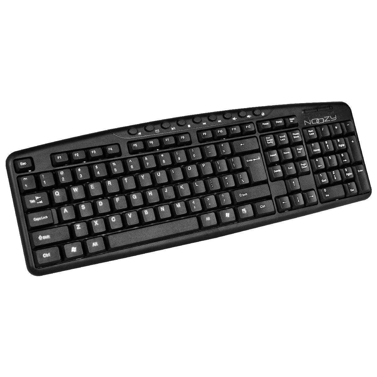 Multimedia Wired Keyboard Noozy SK-10 USB with Greek Layout and 9 Shortcut Keys - Image 3