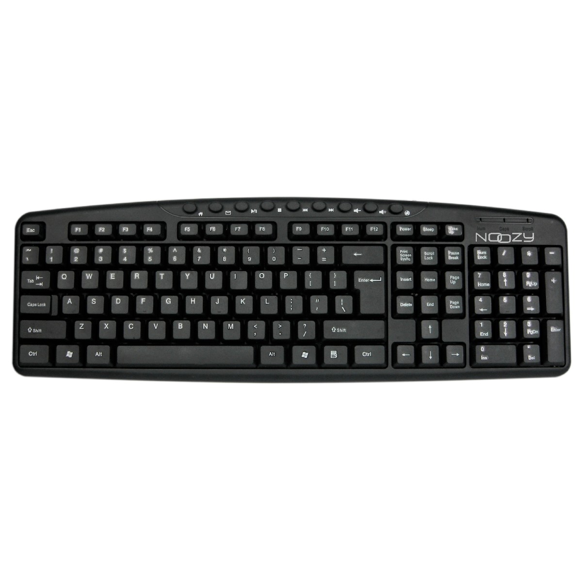 Multimedia Wired Keyboard Noozy SK-10 USB with Greek Layout and 9 Shortcut Keys