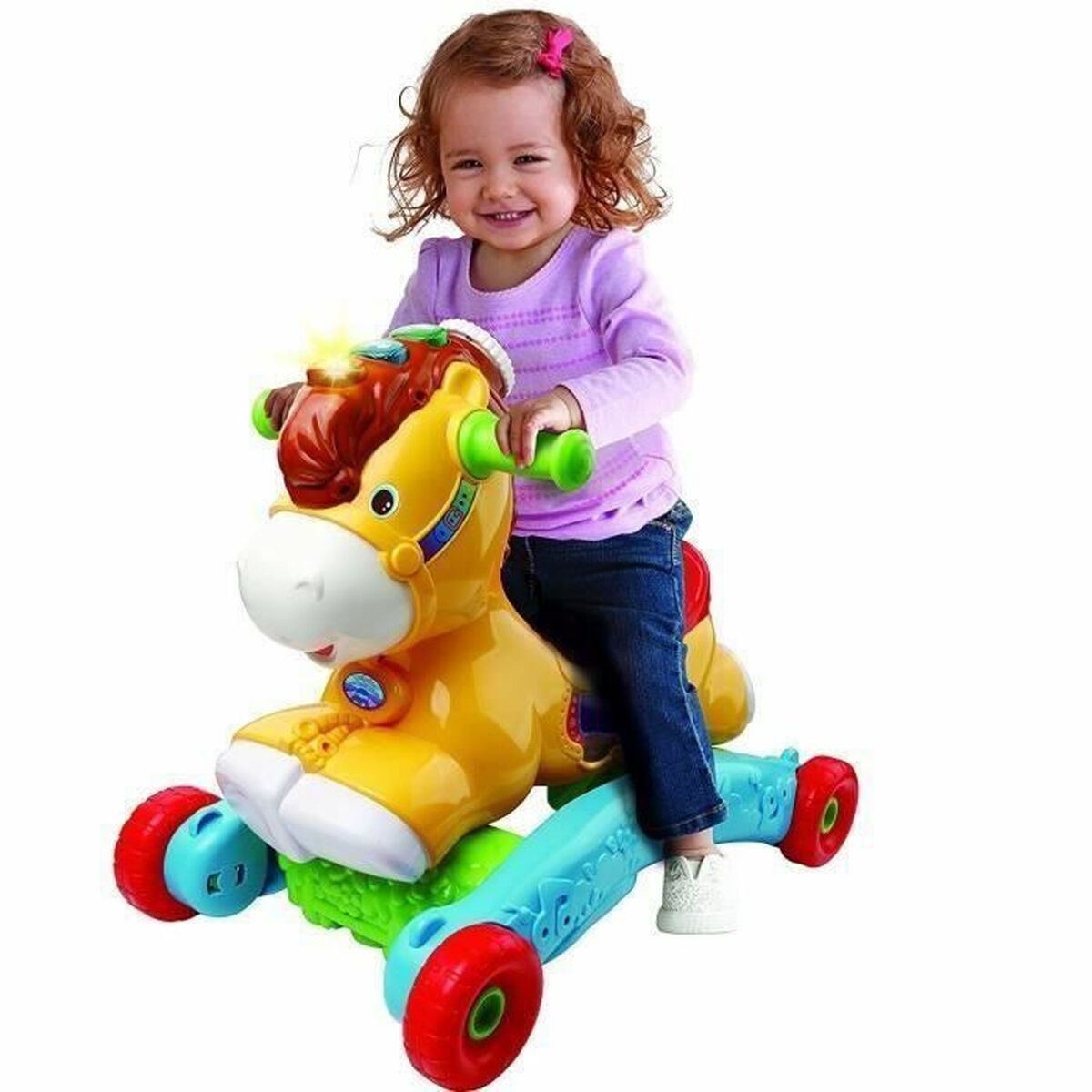 Αυτοκινητάκι Vtech P'Tit Galop, My Pony Basculo Τραμπάλα Μουσικό + 1 Έτος - Image 2