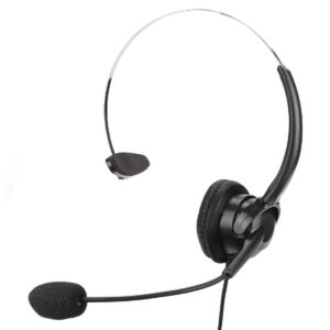 Wired Headset Noozy Black-Silver 2.5mm with Microphone for DECT Telephones