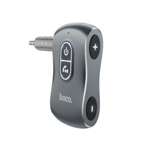 Bluetooth FM Transmitter Hoco E73 Tour BT v5.0 AUX 3.5mm TF Card Metal Built-In Microphone Gray