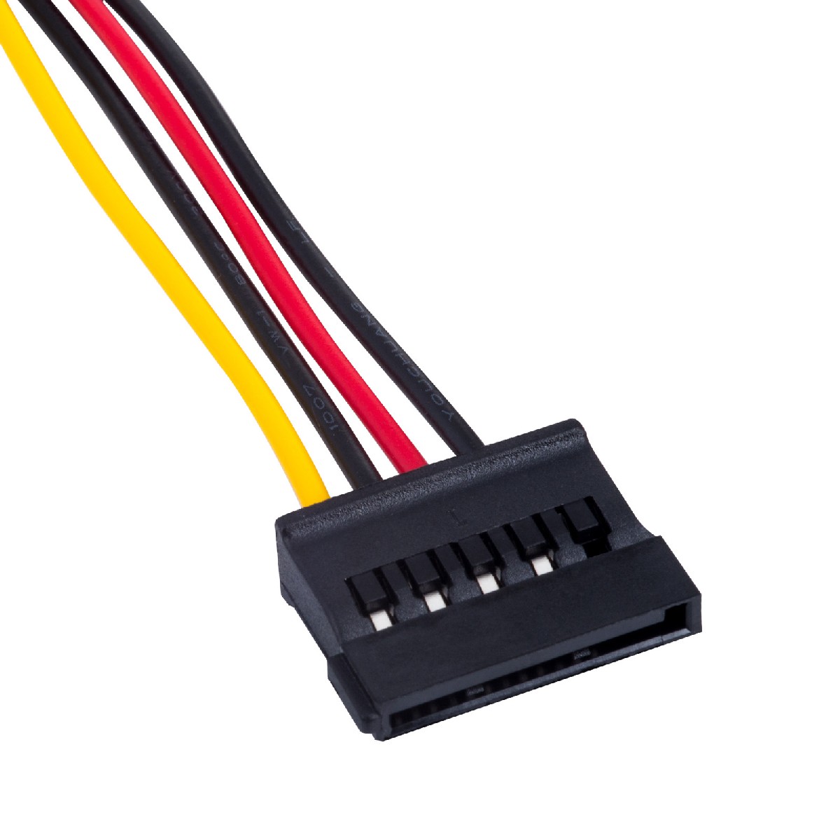 Adapter with cable Akyga AK-CA-16 Molex Male / 2x SATA Female 2x 15cm - Image 3