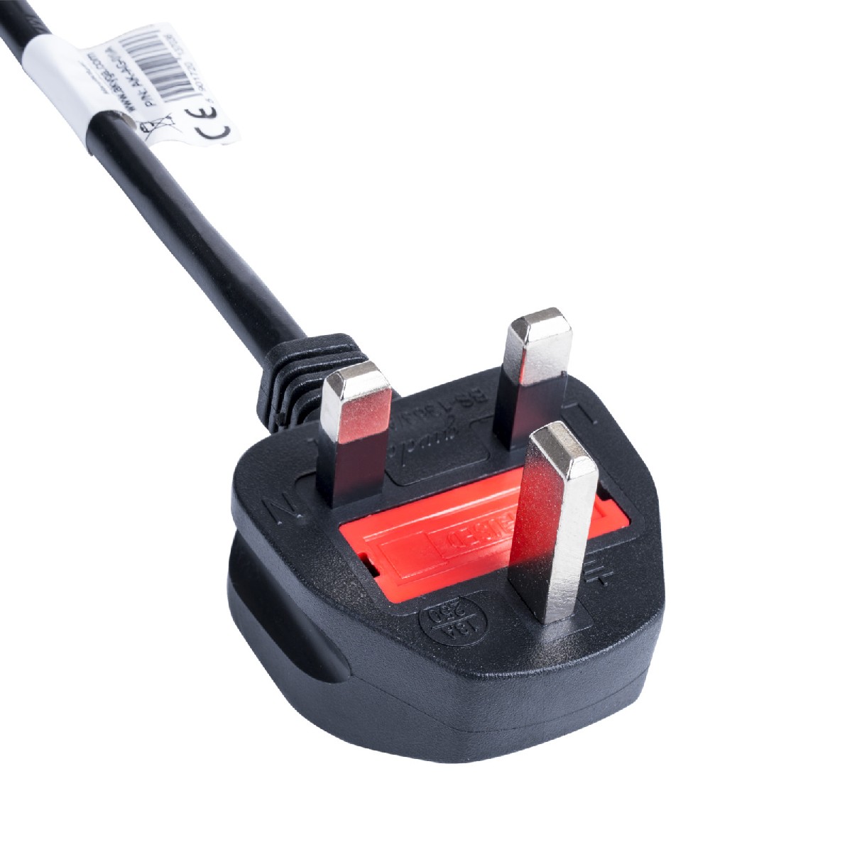 Power Cable Akyga AK-AG-03A British CCA BS 1363 (Type G) / IEC C7 UK 250V/10A Black 1.5m - Image 2