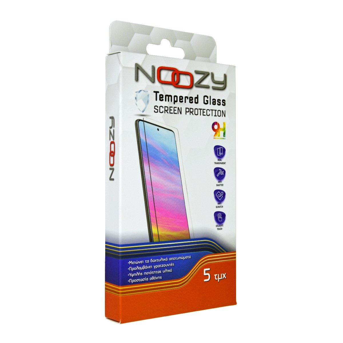 Tempered Glass Noozy G11 30 Decree Privacy Angle Anti-Scratcht, Anti-Fingerprint 0.33mm για Apple iPhone 14 Pro Max Set 5 Pcs - Image 2