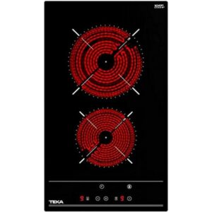 Built-in Domino TEKA Ceramic Hob 2 Zones High Light Touch Sensors 30cm TZC 32320 BK TTC Black