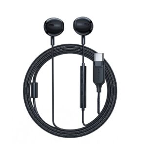Hands Free Acefast L2 Earphones Stereo USB-C Braided Black 1.2m