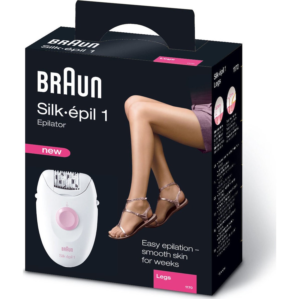 Epilator suitable for legs and body - Braun Silk-Epil 1-176 - Image 2