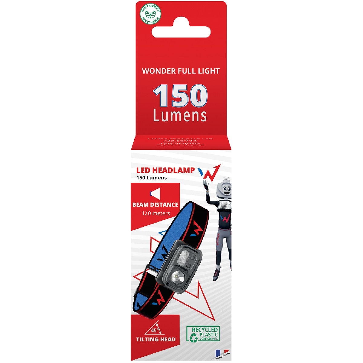 Flashlight Wonder Wt2201H 150 Lumens Beam Distance: 120m Autonomy: 3h Weight: 82gr IP44 Black - Image 2