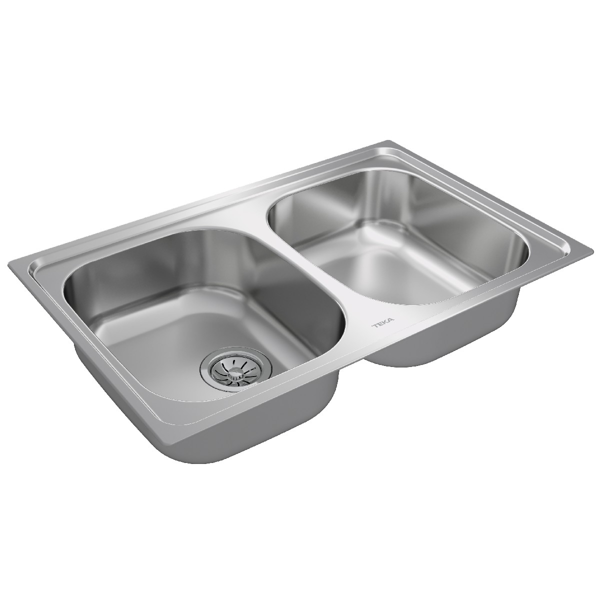 Stainless Steel Sink TEKA Double Bowl for Built-in Installation 79x50cm UNIVERSE 80 TOTAL - Image 4