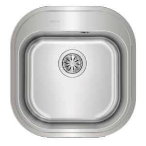 Stainless Steel Sink TEKA Single Bowl for Built-in Installation 46.5x48.5cm STYLO 1B TOTAL
