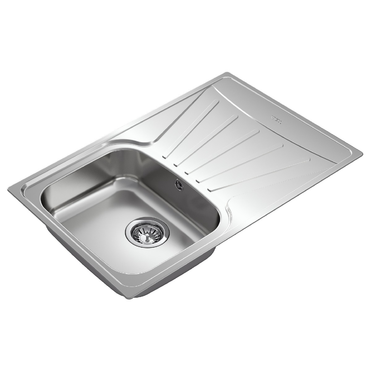 Stainless Steel Sink TEKA Single Bowl with Draining Board for Built-in Installation 79x50cm STARBRIGHT 45 EASY - Image 3