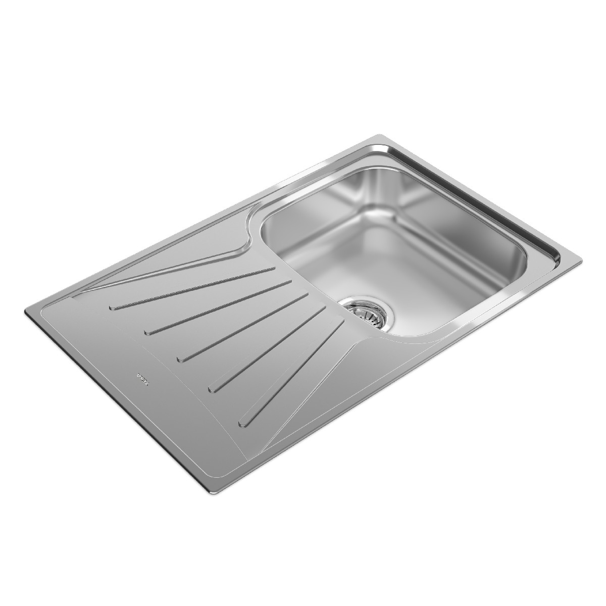 Stainless Steel Sink TEKA Single Bowl with Draining Board for Built-in Installation 79x50cm STARBRIGHT 45 EASY - Image 4