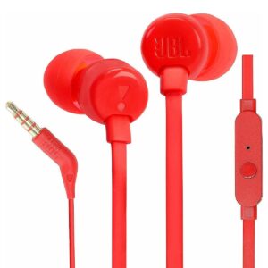 Hands Free JBL Tune 160 In-ear 3.5mm Pure Bass Sound with Mic JBLT160RD 1.2m Red