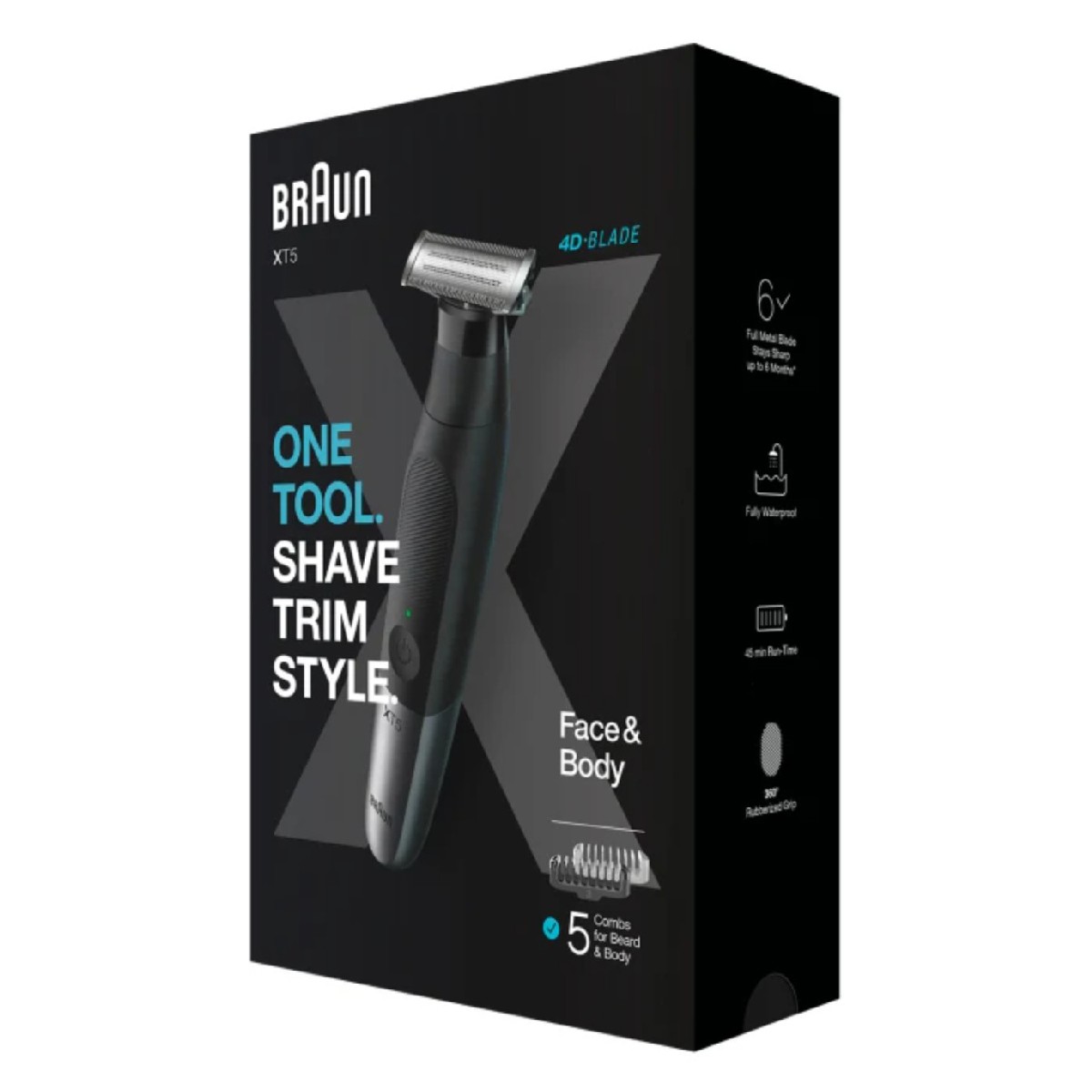 Rechargeable Shaver Braun XT5100 suitable for Face and Body - Image 2