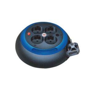 Brennenstuhl Extension Socket with 4 Schuko Entry Ports Reel Cable 3 m IP20 White