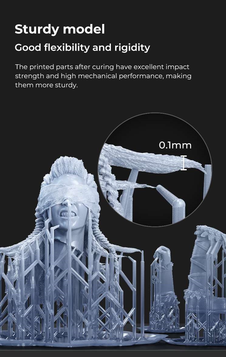 Creality Fast Resin UV Curable Resin Grey (Fast Printing 3302180005 gray) - Image 6