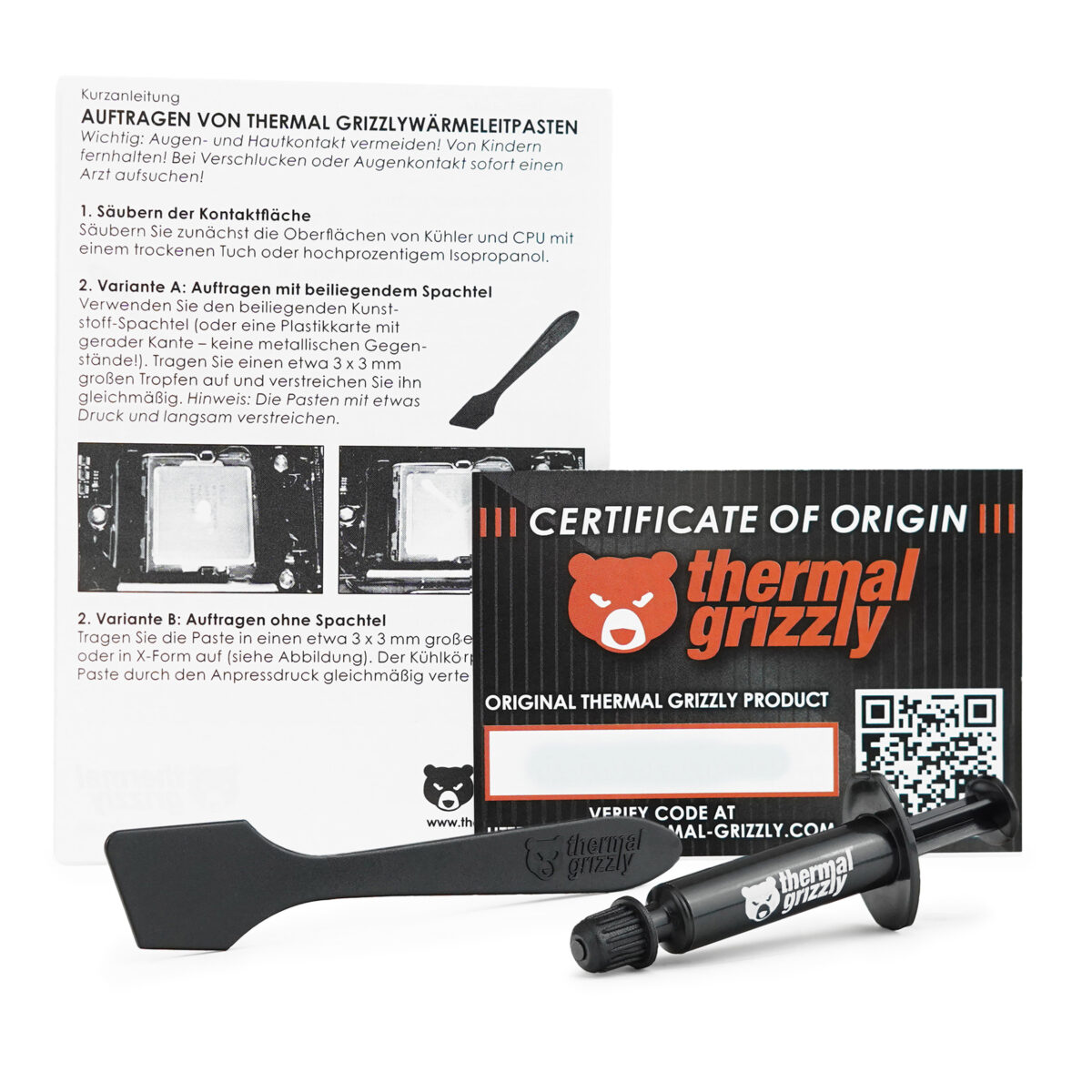 Thermal Grizzly TG Kryonaut - 1 g Extremely High Performance Thermal Paste for Overclocking GPU CPU - Image 2