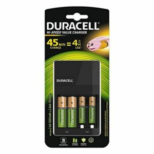 Φορτιστής + Επαναφορτιζόμενες Μπαταρίες DURACELL CEF14 2 x AA + 2 x AAA HR06/HR03 1300 mAh (1 μονάδα)