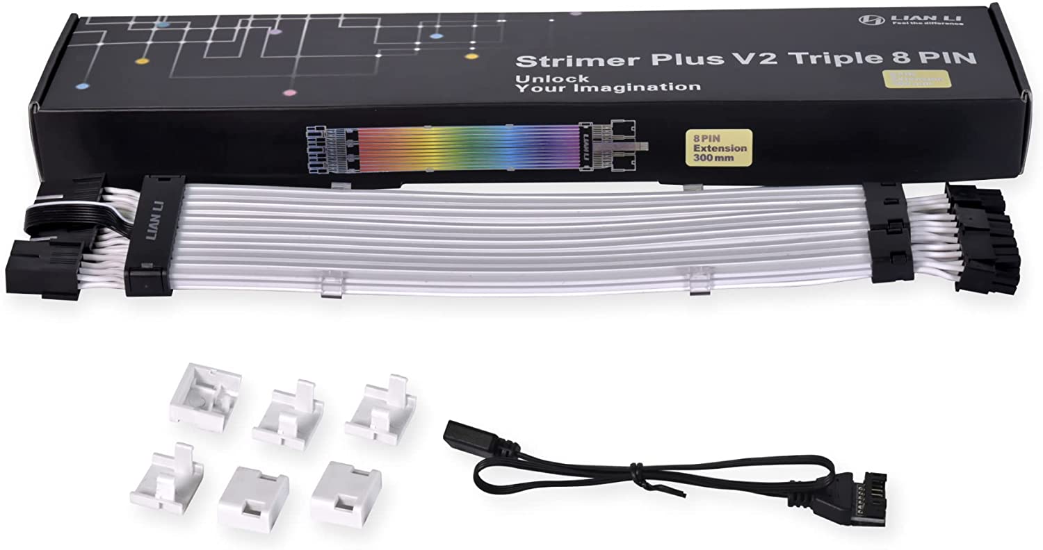 Lian Li STRIMER Plus V2 - 3X8 PC Cable - 162 LED Extension cable for 3X8 pin VGA (no controller) - Image 6