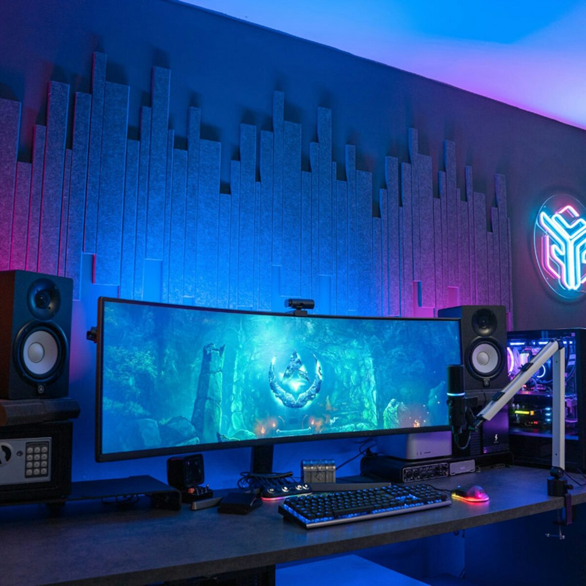 Streamplify ACOUSTIC PANEL - 9 Pack, grey 60x30cm, 12mm -20db noise reduction - Image 7