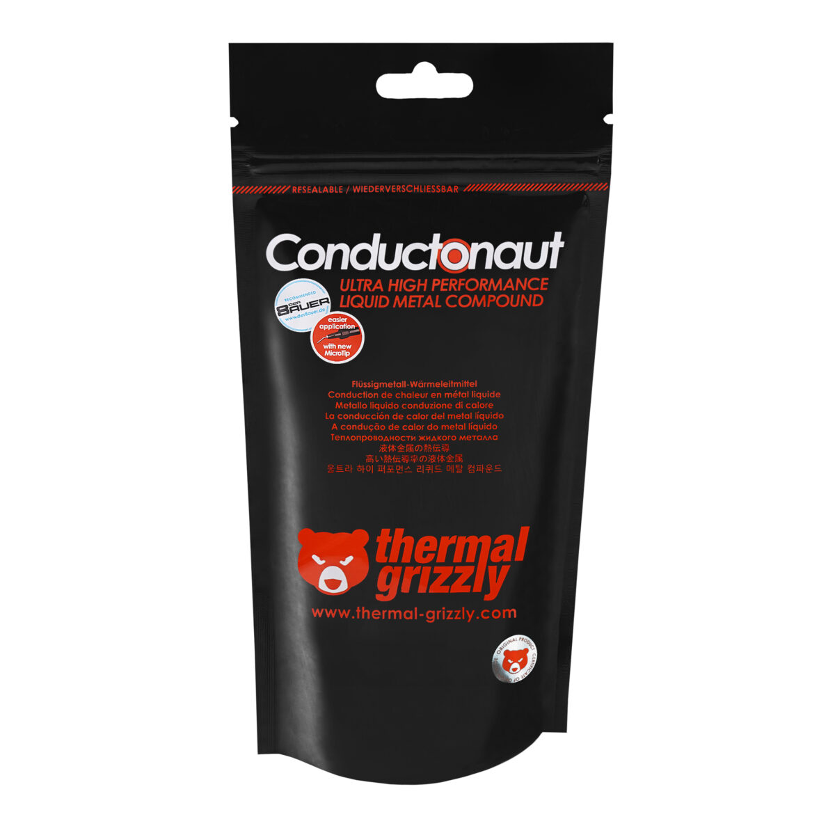 Thermal Grizzly TG Conductonaut - 1 g High Performance Liquid Metal Thermal Paste for Overclocking - Image 2