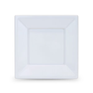 Σετ επαναχρησιμοποιήσιμων πιάτων Algon Τετράγωνο Πλαστική ύλη 18 cm 12 Μονάδες