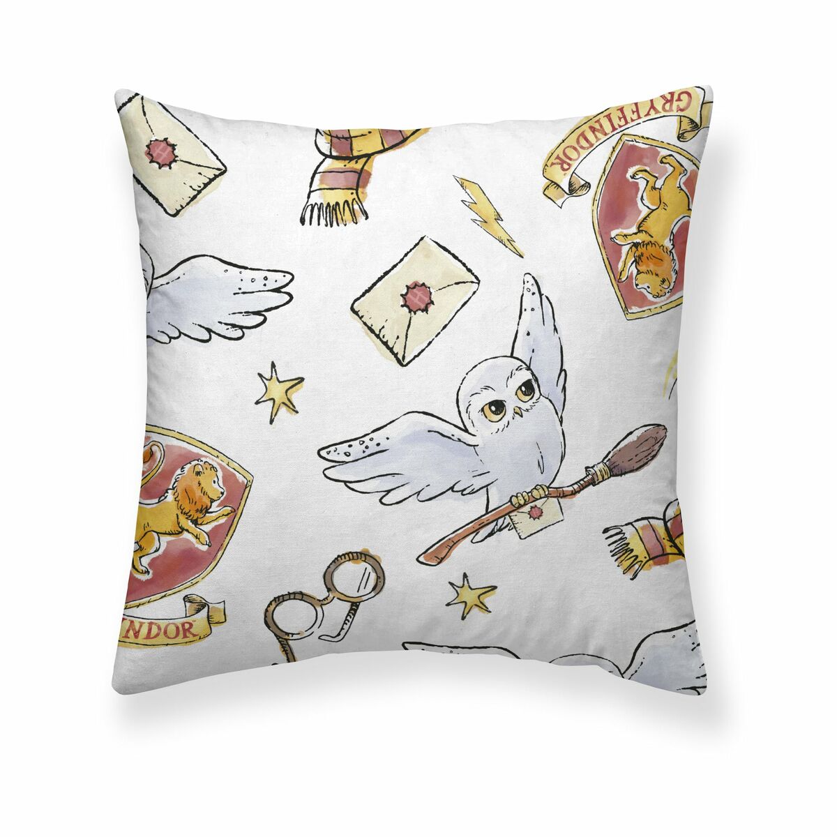 Θήκη μαξιλαριού Harry Potter Hedwig Πολύχρωμο 175 Νήματα 65 x 65 cm