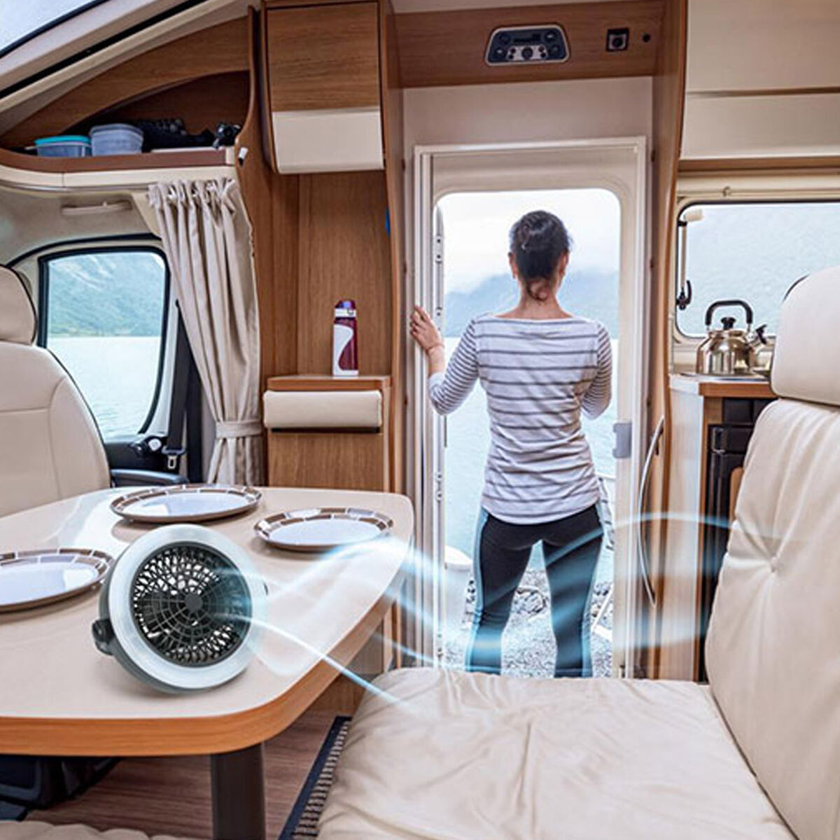 Ανεμιστήρας Οροφής με Φως Grundig Κάμπινγκ - Image 2