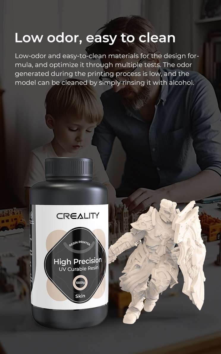 Creality LCD 8K High Precision UV Curable Resin - Orange (3302190005) - Image 6