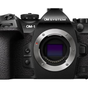 Olympus OM System OM-1 II body black w. CB-USB13 USB cable,  Shoulder strap, BLX-1 Li-ion battery