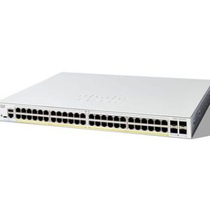Cisco Catalyst 1300-48P-4G Managed Switch, 48 Port GE, PoE, 4x1GE SFP, Limited Lifetime Protection (C1300-48P-4G)