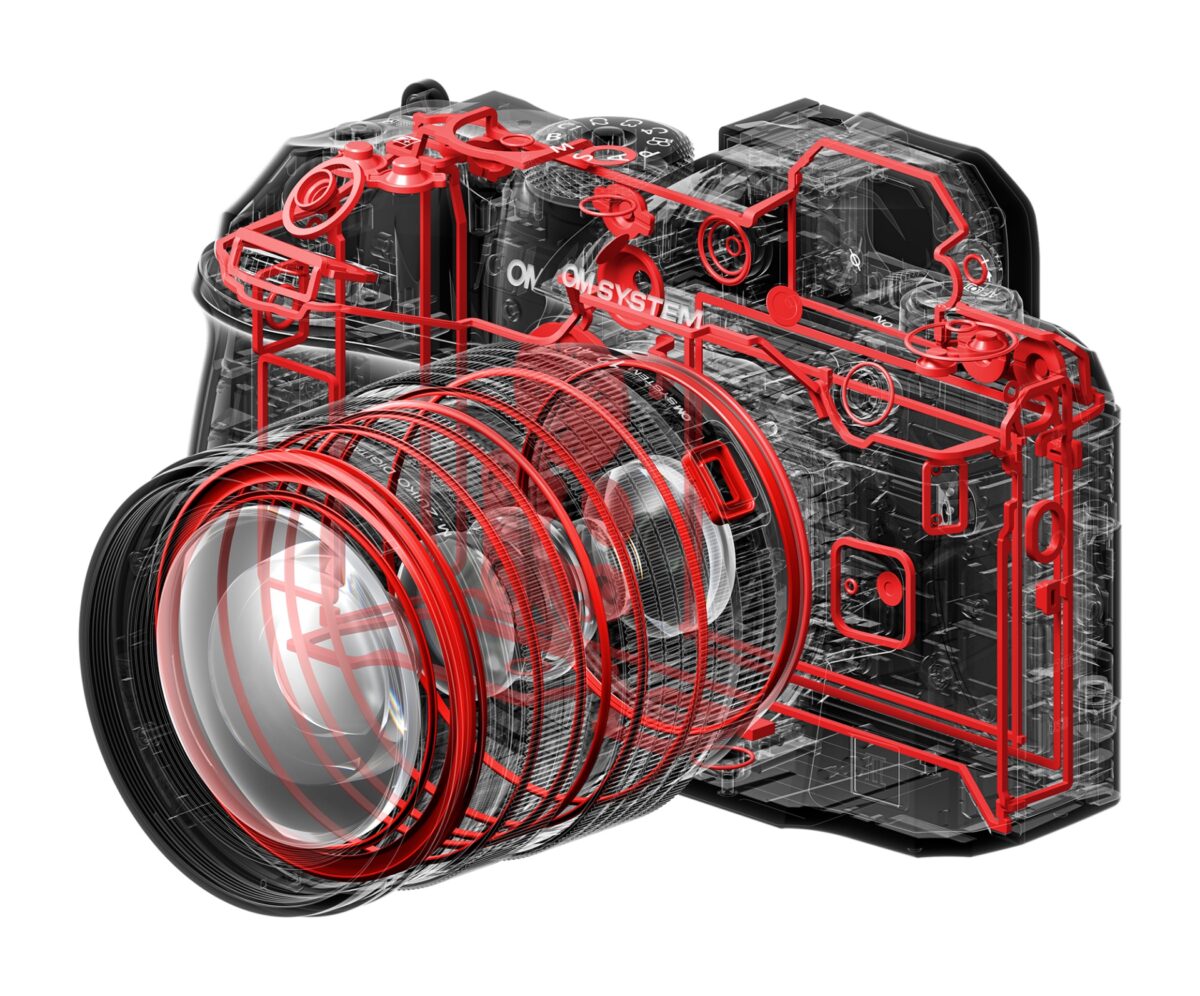 Olympus OM System OM-1 II body black w. CB-USB13 USB cable, Shoulder strap, BLX-1 Li-ion battery - Image 3