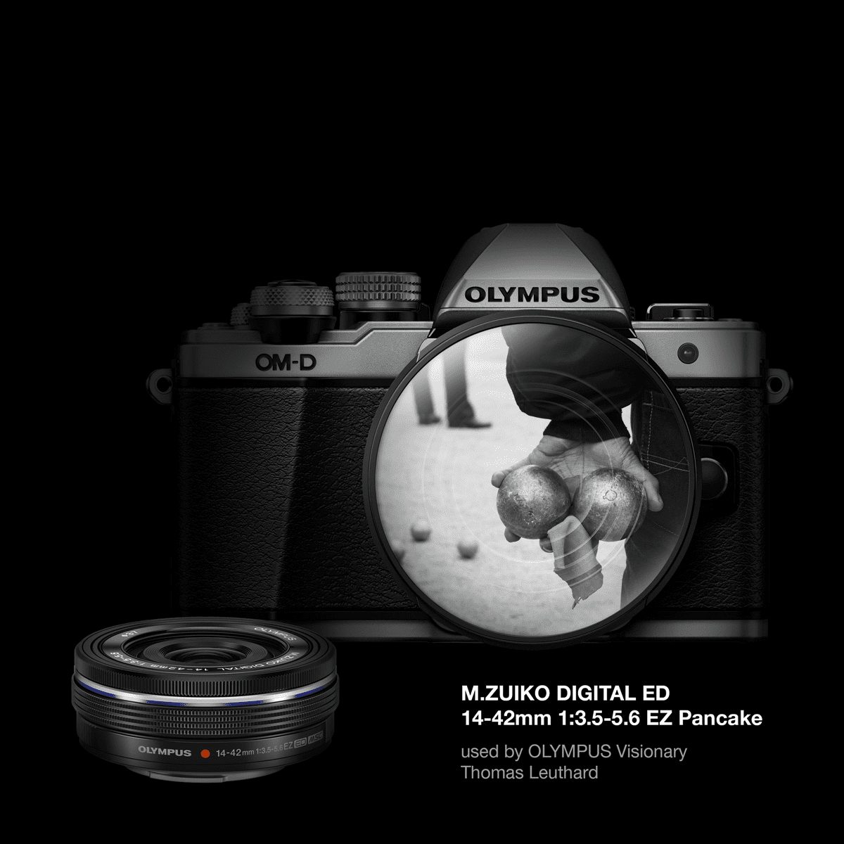 Olympus 14-42mm 1:3.5-5.6 EZ BLACK M.ZUIKO DIGITAL (EZ-M1442EZ) Lense Micro FT - Image 4