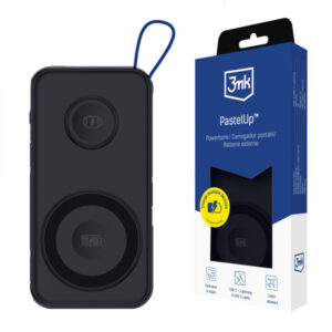 Powerbank 3MK PastelUp, 10000mAh, 22.5W, QC + PD + FQI, Black