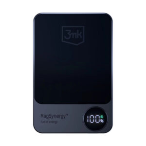 Powerbank 3MK MagSynergy, 5000mAh, 18W, PD + FQI, Black