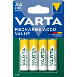 Rechargeable NiMH Batteries Varta, AA / LR6, 2100mAh, 4-Pack