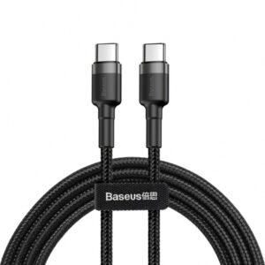 USB-C to USB-C Cable Baseus Cafule, 60W, 3A, 1m, Black CATKLF-GG1