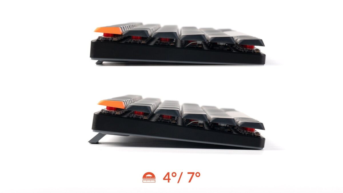 Keychron K3 V3 (K3X-B1) QMK Wireless Mechanical Keyboard Red Switch RGB 75% US Layout - Image 6