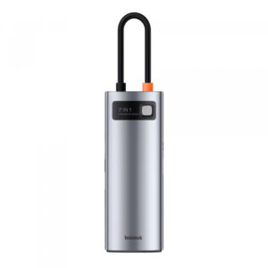 USB-C Hub Baseus Joystar, 3 x USB-A 3.0 - 1 x USB-C - 1 x HDMI - 1 x SD - 1 x microSD, Silver B00030708811-00