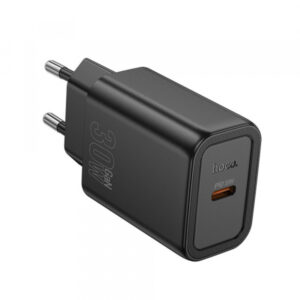 Wall Charger Hoco N62, 30W, 3A, 1 x USB-C, Black
